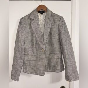 Ellen Tracy Women’s Cotton Linen Blend Lined Blazer Size 12